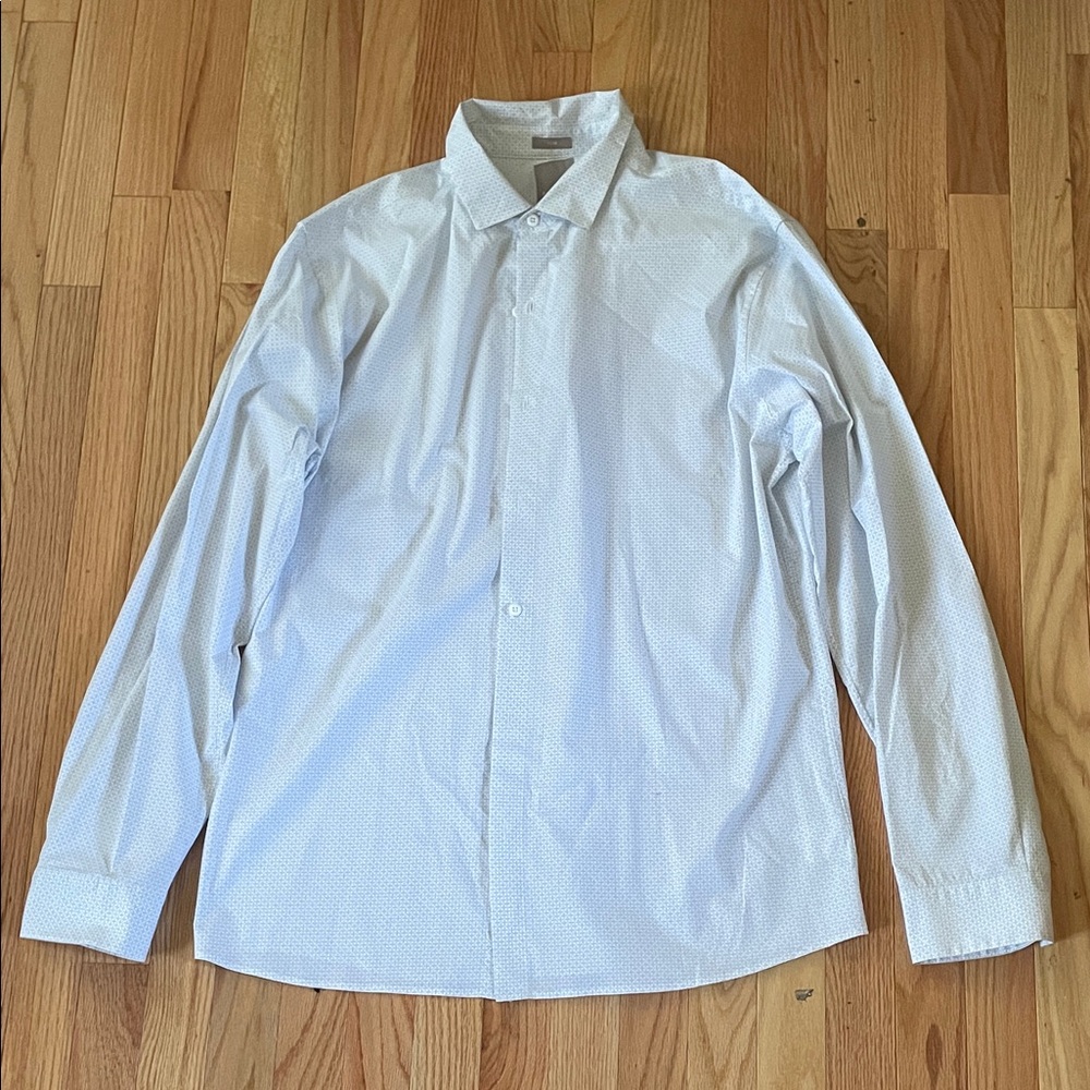 A Frame Dress Shirt Mens XL Tall Slim Fit White Button Up Church Party Event